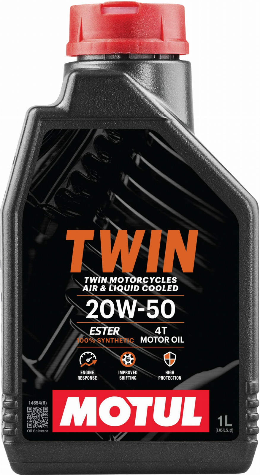 Motul 108061 Twin 100% Synthetic 20W50 1 Quart