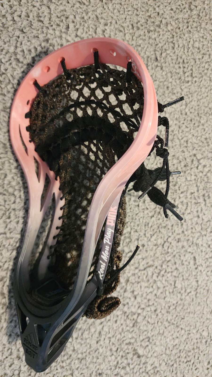Custom Dyed and Strung STX Ultra Power - black - purple - white fade
