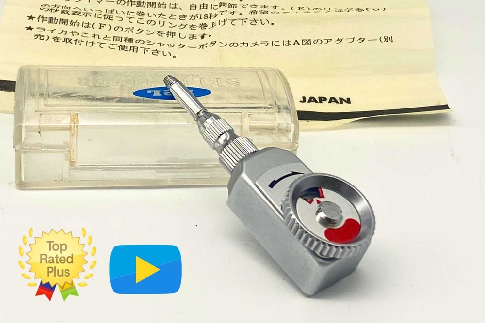 [Almost Unused] LPL Self Timer Attachment shutter  for Camera w/Case From JAPAN