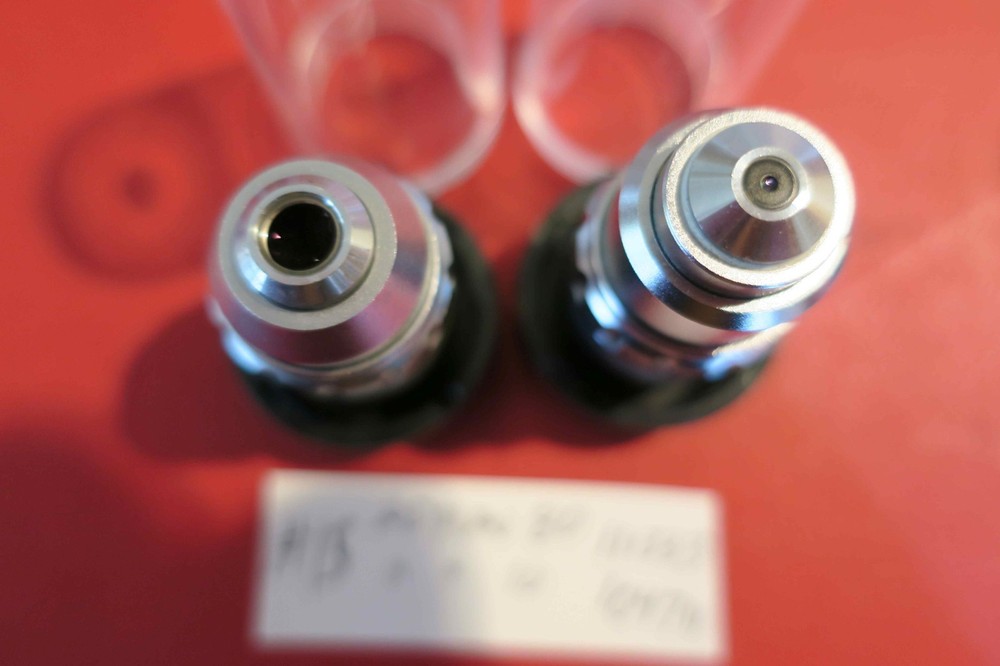 Olympus microscope Lot 1 MDPlan 10x and 80x Infinity objectives