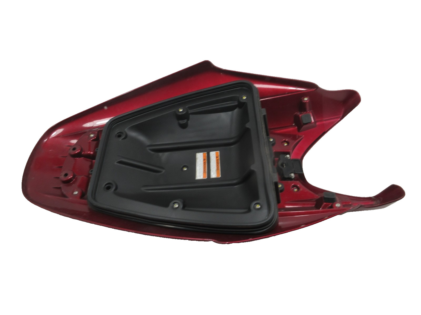 OEM HONDA 2005 F-12X TURBO AQUATRAX GPS BURGUNDY RED FRONT HOOD ASSEMBLY & LATCH