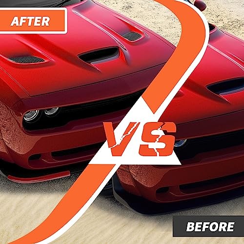 Front Bumper Lip Splitter Protector Cover Compatible with 2015 2016 2017 Red