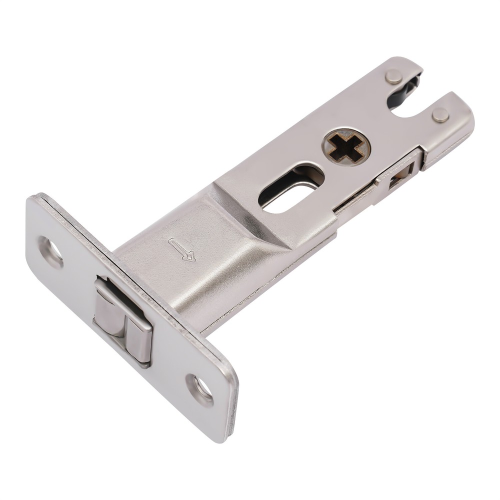 Square Sliding Door Lock Entry Lock Stainless Double Hook Lock Body Silver