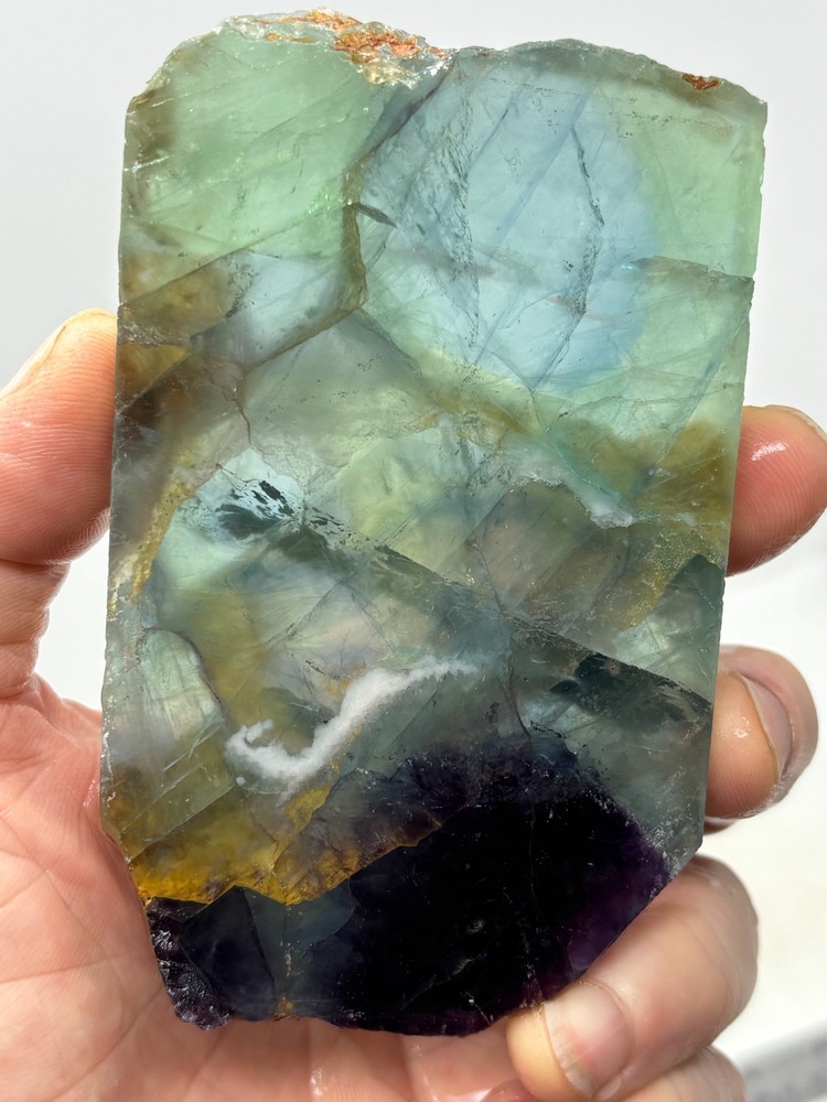 Fluorite slab Cabbing Lapidary Combo Ship Avail