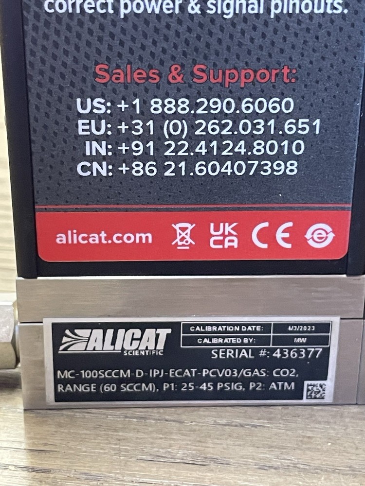 alicat scientific Mc-100sccm