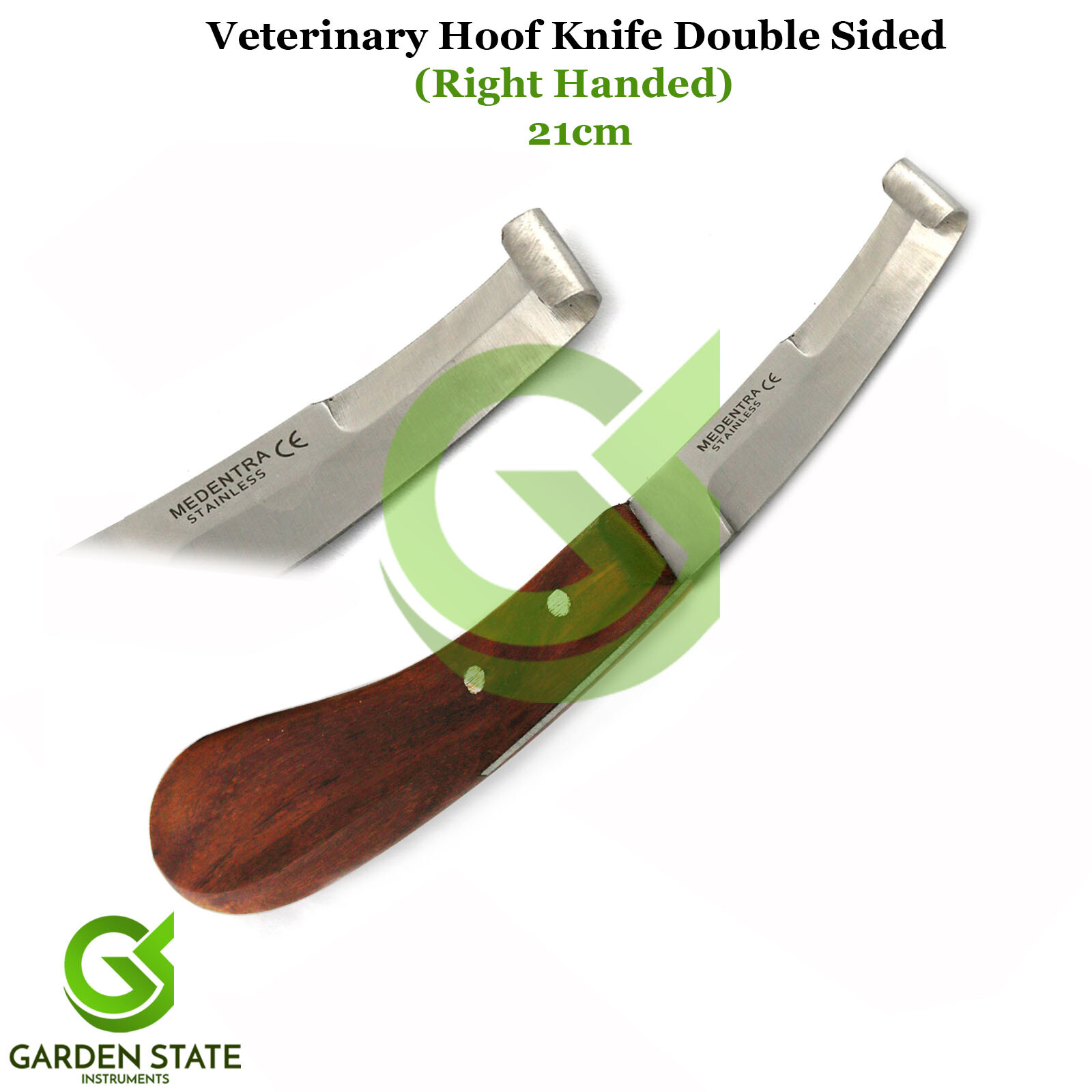 Right Handed Farrier Horse Hoof Knife Sheep Hoof Care Trimmer Double Edge Blades