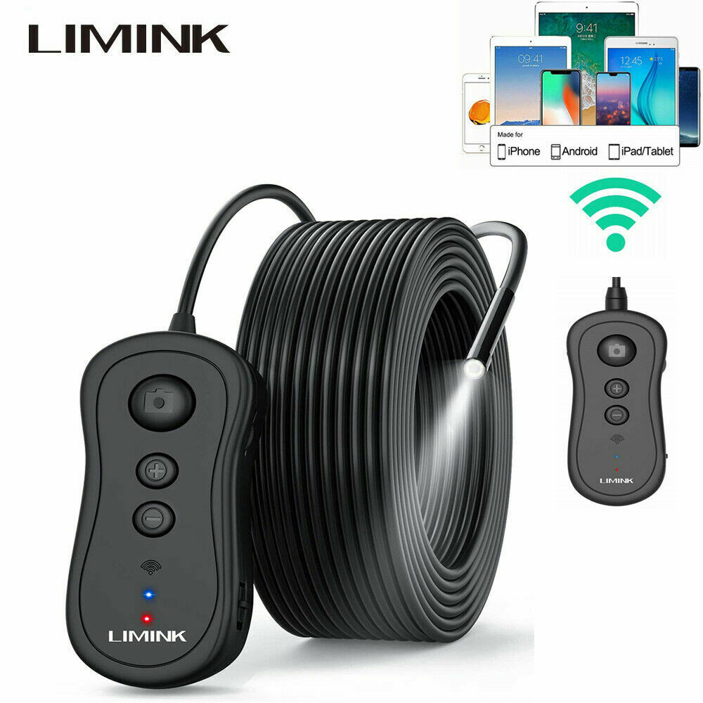 10M Borescope Inspection Endoscope Camera 33FT 8.5mm 1080P for Android IOS