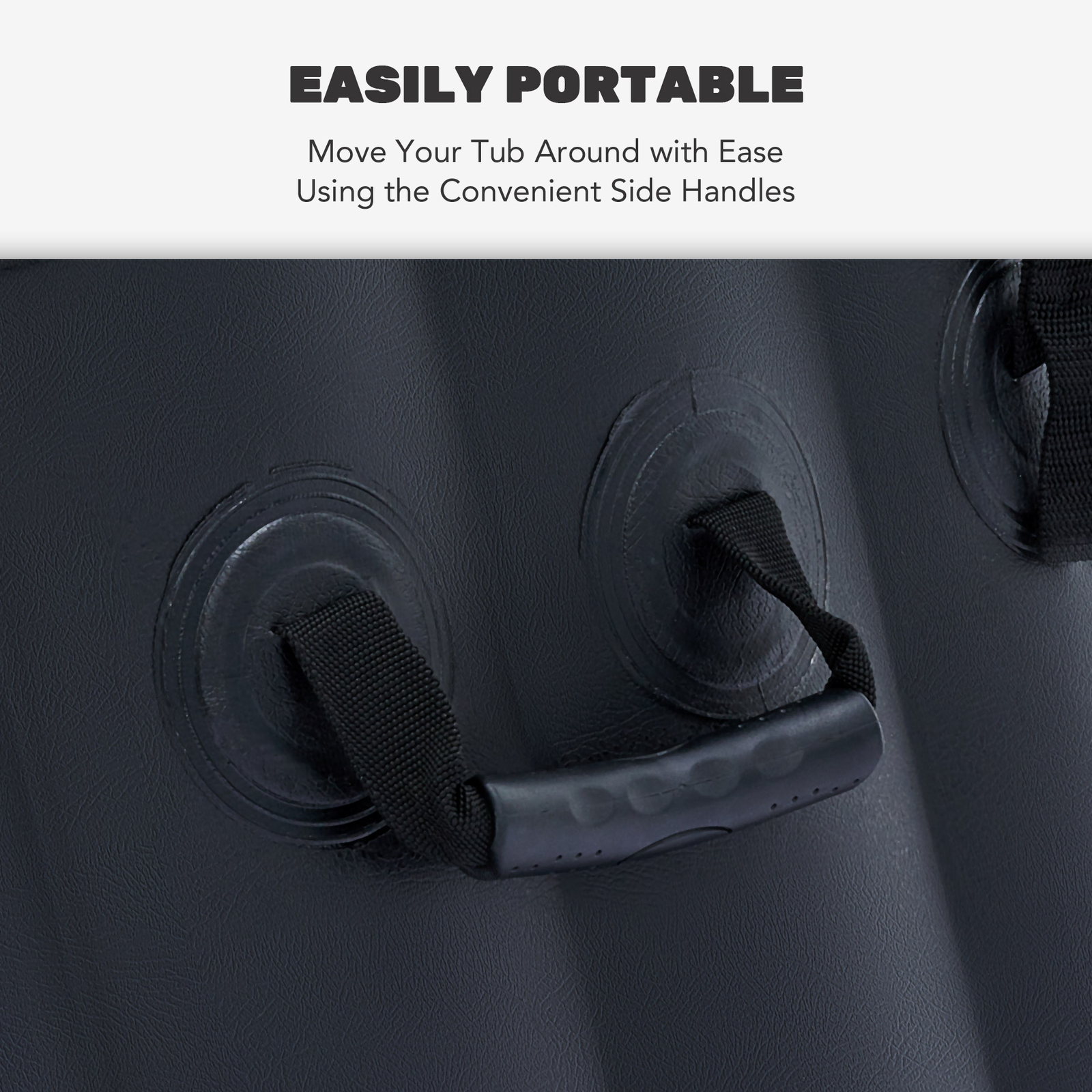 CO-Z Blow Up Hot Tub with 130 Jets for Sauna Pool Bath 6 Person Outdoor Spa Tub