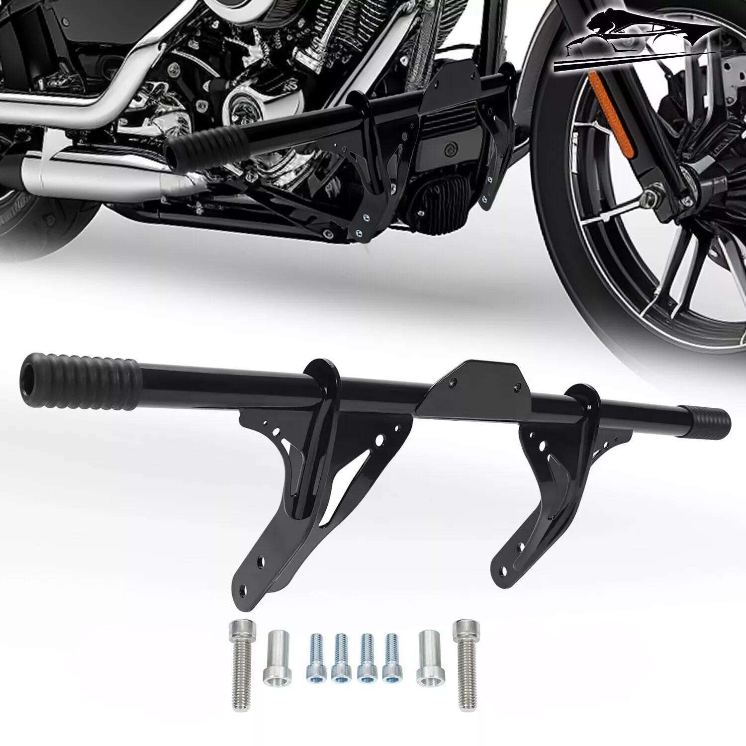 Front Crash Bar Engine Guard Fit For Harley Dyna Low Rider Mid Control 2006-2017