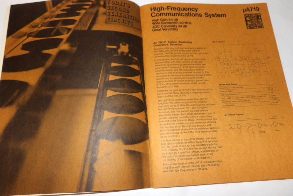 1968 FAIRCHILD SECOND GENERATION LINEAR INTEGRATED CIRCUITS BROCHURE/APPLICATION