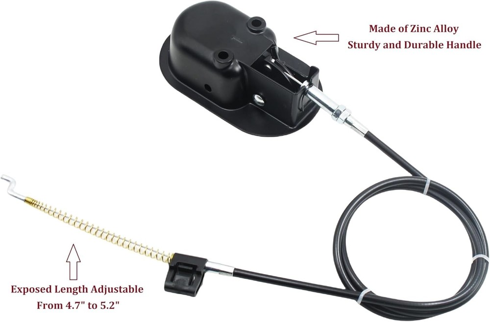 Universal Heavy-Duty Metal Pull Recliner Handle with Cable Exposed Adjustable...