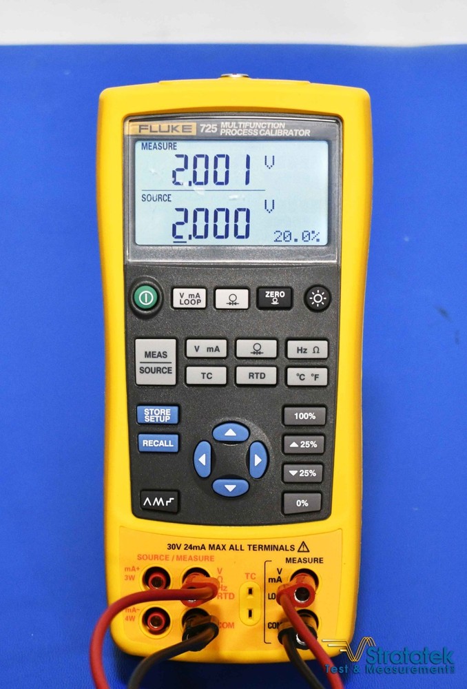 Fluke 725 Multifunction Process Calibrator - NIST Calibrated with Data