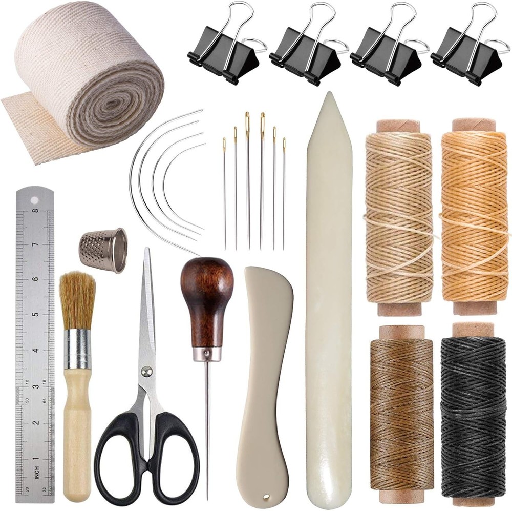 Complete Bookbinding Tools Set with Genuine Bone Folders - For Beginners & Pros
