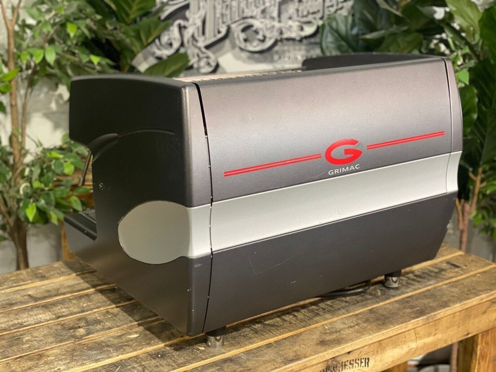 GRIMAC 2 GROUP BLACK / GREY ESPRESSO COFFEE MACHINE