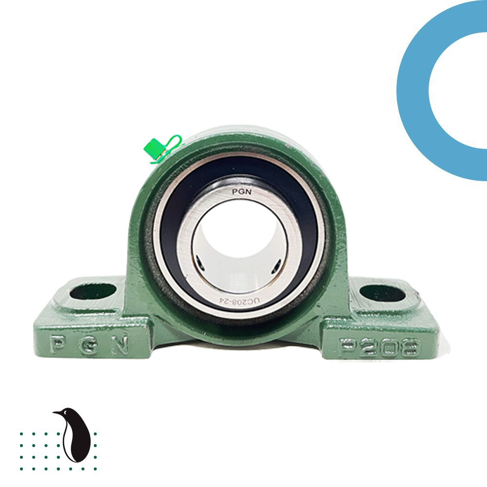 (10) UCP208-24 Solid Base Pillow Block Bearing 1-1/2" Bore Self Aligning