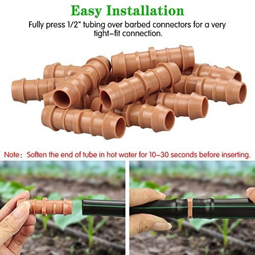 Drip Irrigation Barbed Coupling：20 Pack Drip Irrigation 20 Pack Coupling