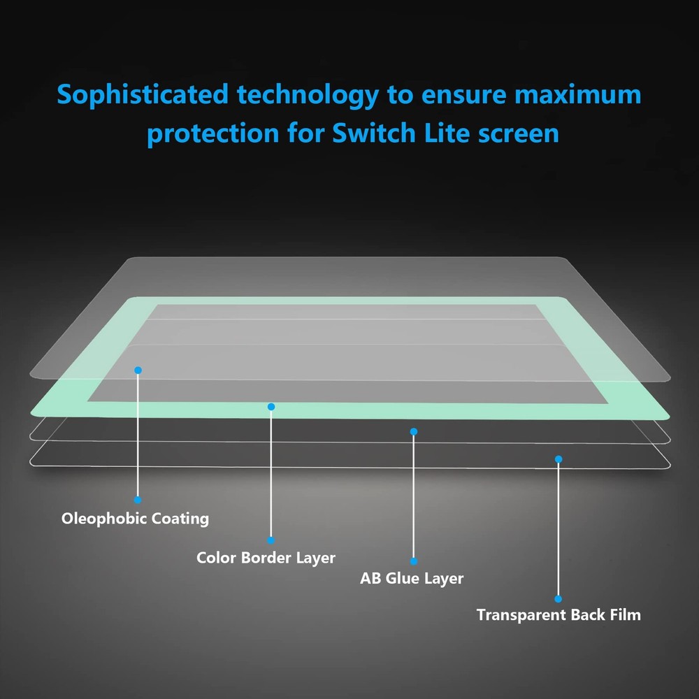 switch lite protective film misty green