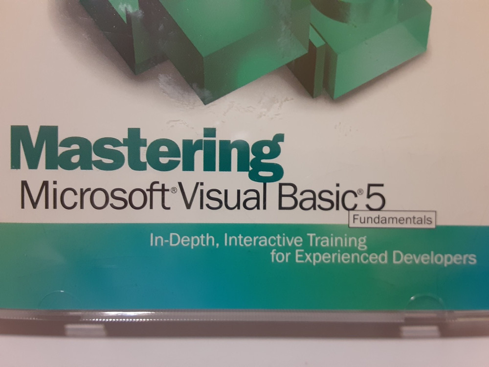Microsoft Visual Basic 5.0 Cd Rare With Cd Key Software PC
