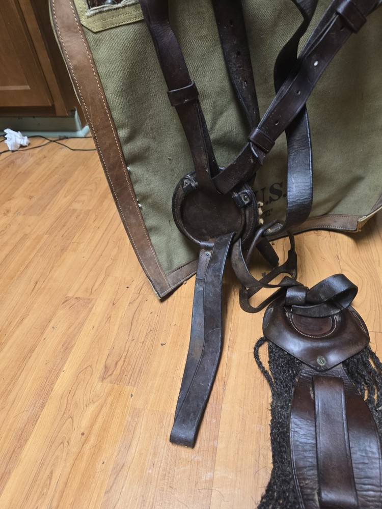 US Cavalry M1904 McClellan Saddle Marked JCH,LEW