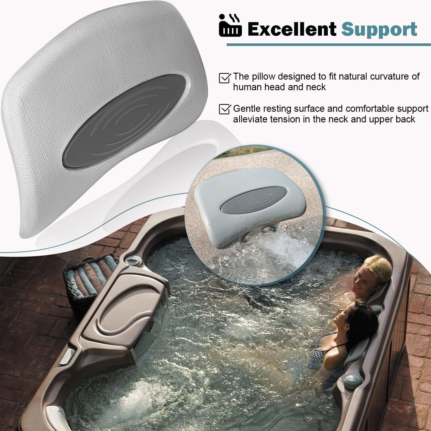 4 Pack 6472-960 Cover Valet Chevron Spa Pillow for Sundance 850 880 Spa 2001-08