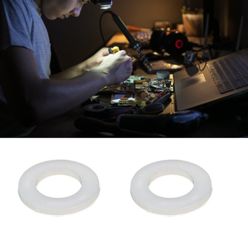 60pcs Practical White Plastic Washers For Versatile Applications In Engineering