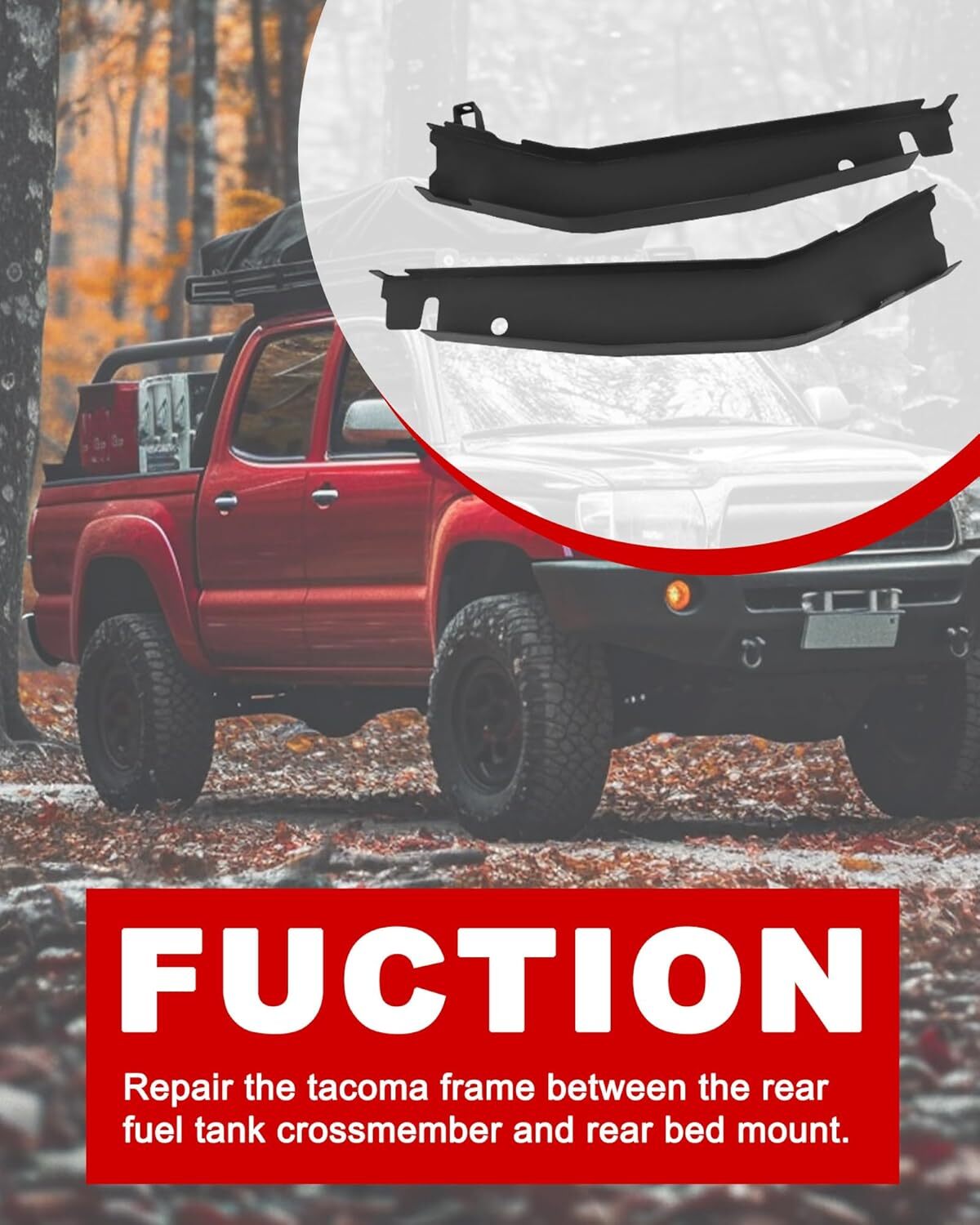 Center/Mid/Mid-Rear/Rear Frame Repair Kit for 2000-2004 Toyota Tacoma Double Cab