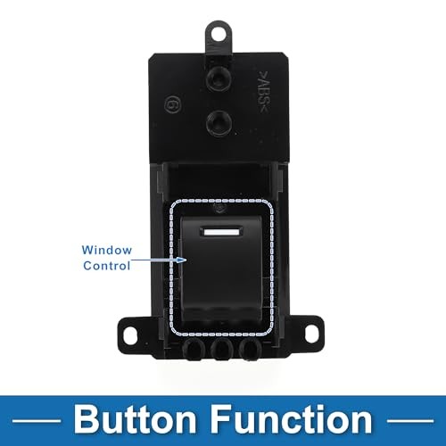 Power Window Switch Rear Passenger Side Window Control Switch for Honda Accord