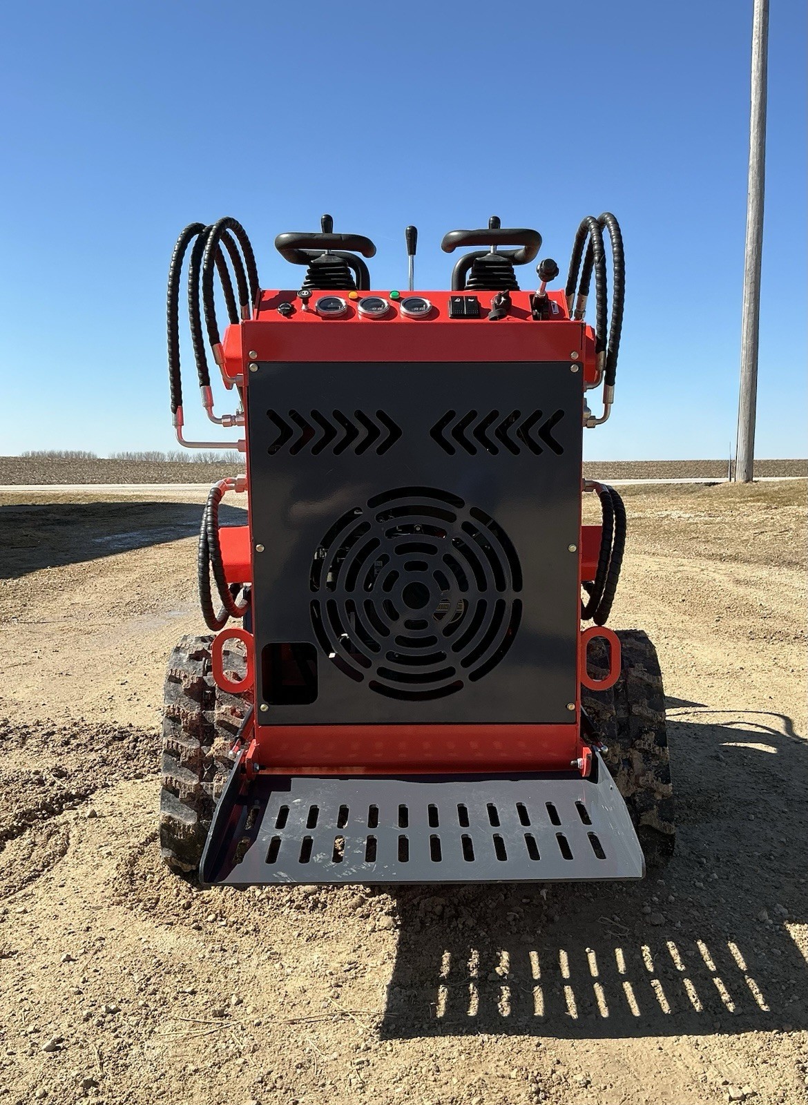 NEW ZJG-380 Mini Skid Loader Stand-On Compact Tracked Loader 13.5HP Engine