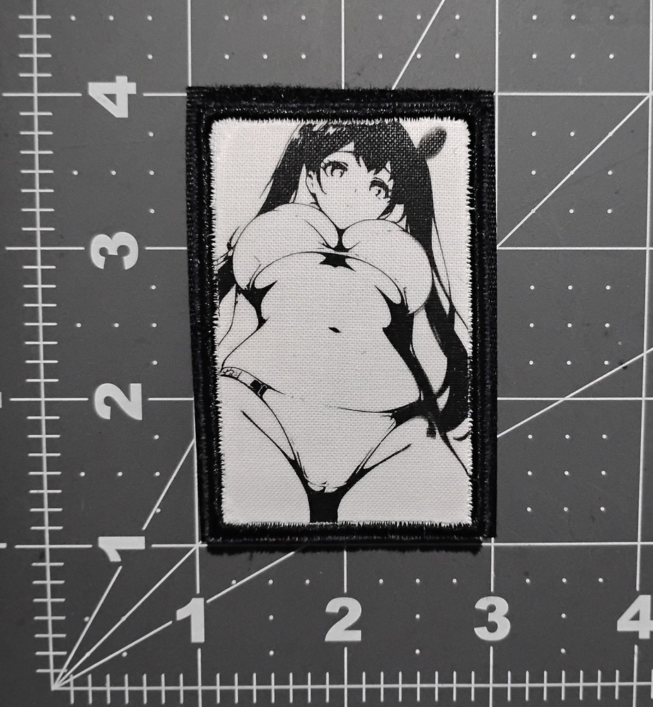 Anime Waifu Ecchi Tactical Moral Embroidered Hook And Loop Patch