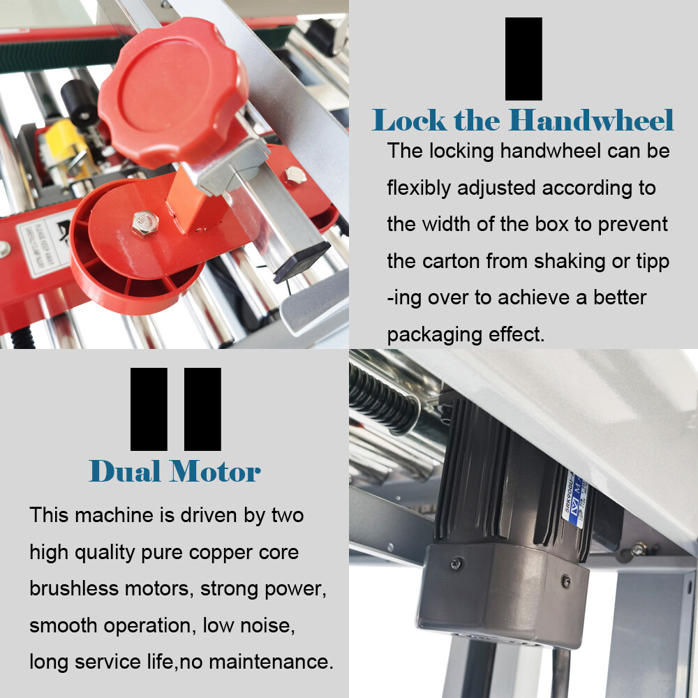 110VAutomatic Carton Sealing Machine Express Baler Packaging Machine Left-Right