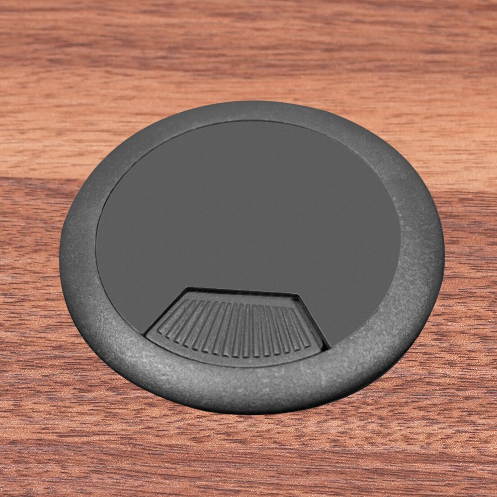 Brown/Black Wall-Mounted PC Table Floating Computer Desk W/ 2 Drawer 120lbs Load