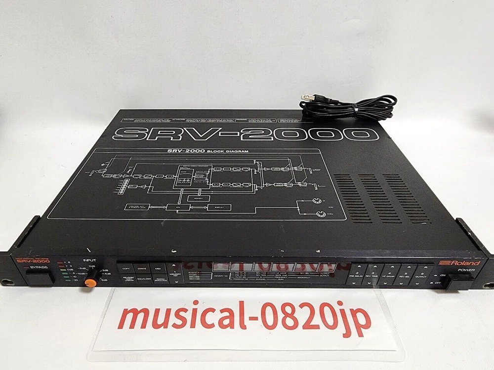 Roland SRV-2000 Digital Reverb Effect Rack Tested Working