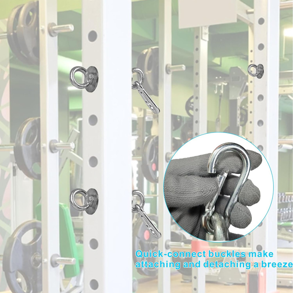 Power Rack Attachments with Quick Connect for 2" x 2" Squat Racks