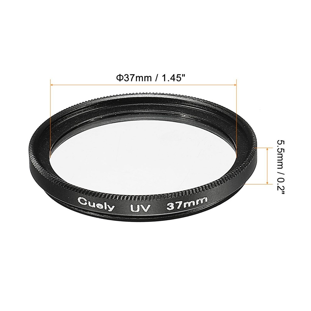 UV Lens Filters, 37mm Thin Protective Multilayer Frame