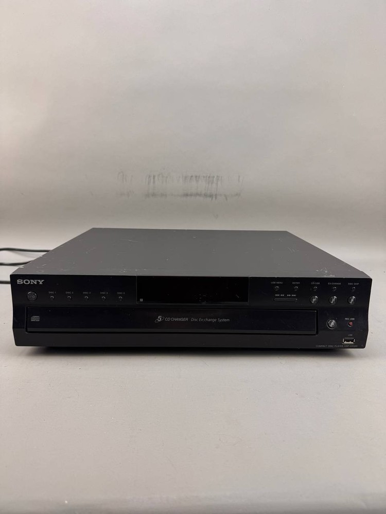 Sony CDP-CE500 5 Disc Changer CD USB Recorder Player *READ*
