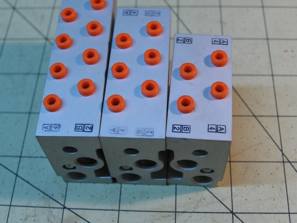 3 Misc. Sized SMC Pneumatic Manifolds