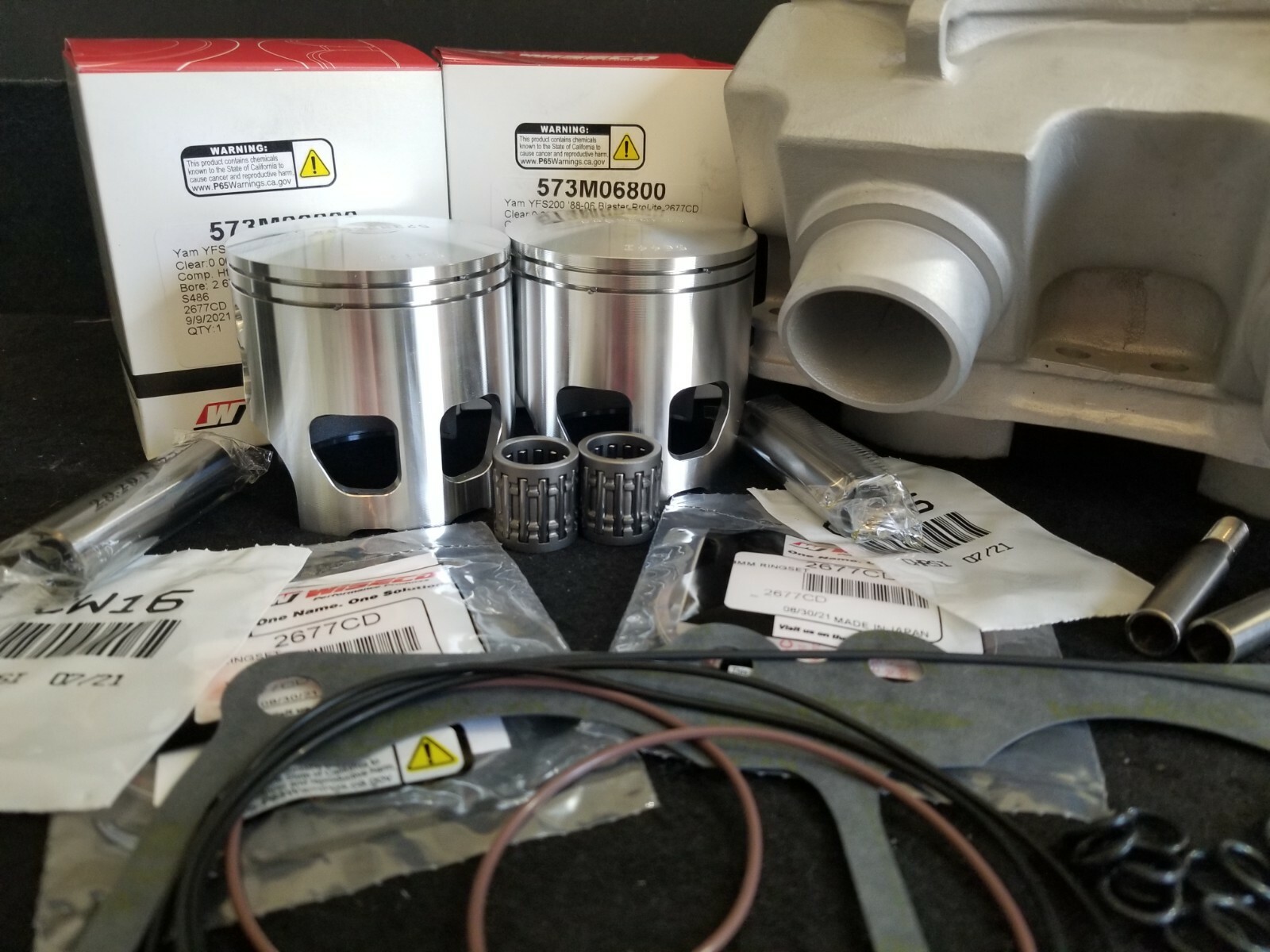 Yamaha Banshee 421 Cub Cylinder 68mm Top End Rebuild Kit 4 mil CPI Cheetah