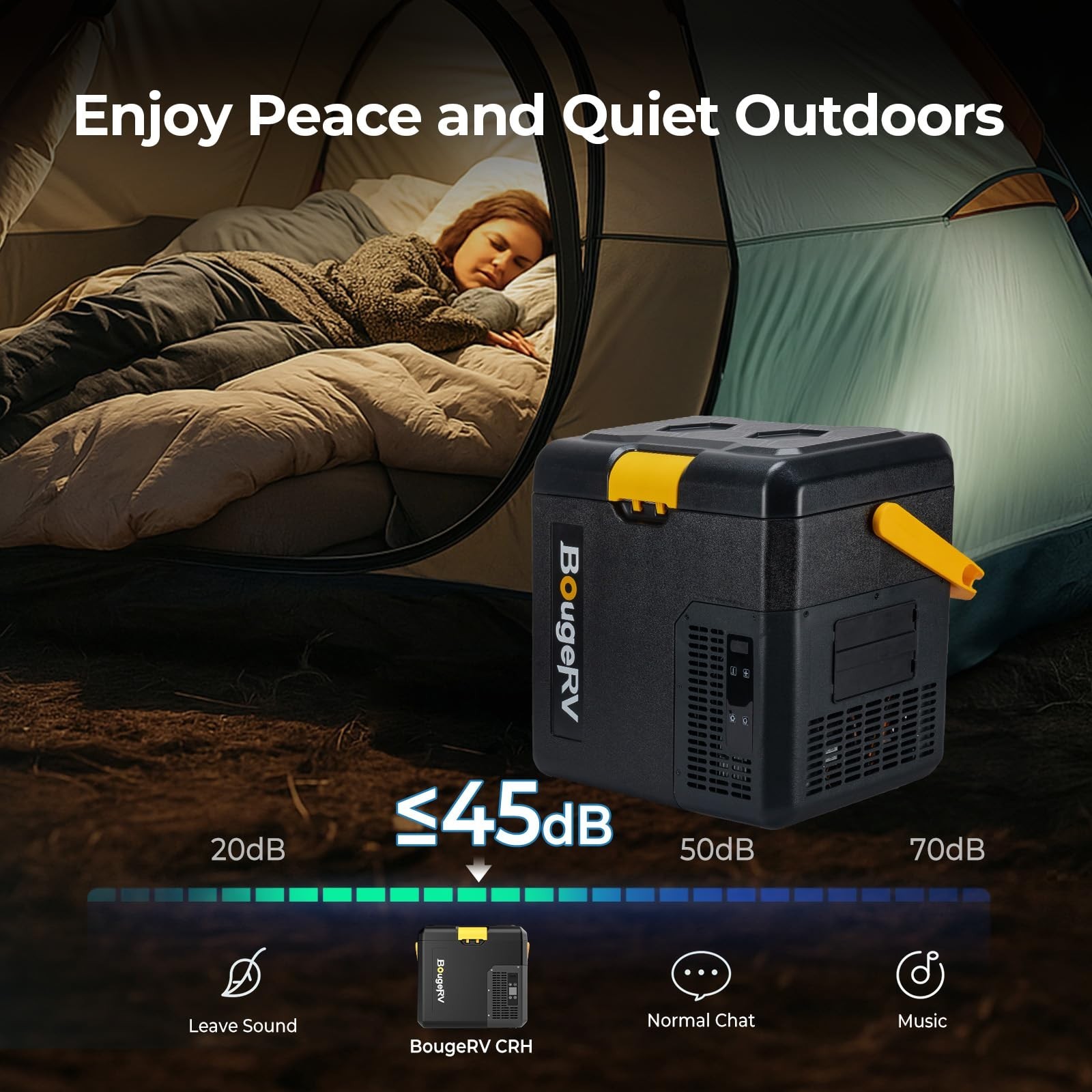 19QT Portable Car Fridge Freezer Cooler Mini Refrigerator Compressor W/ Battery