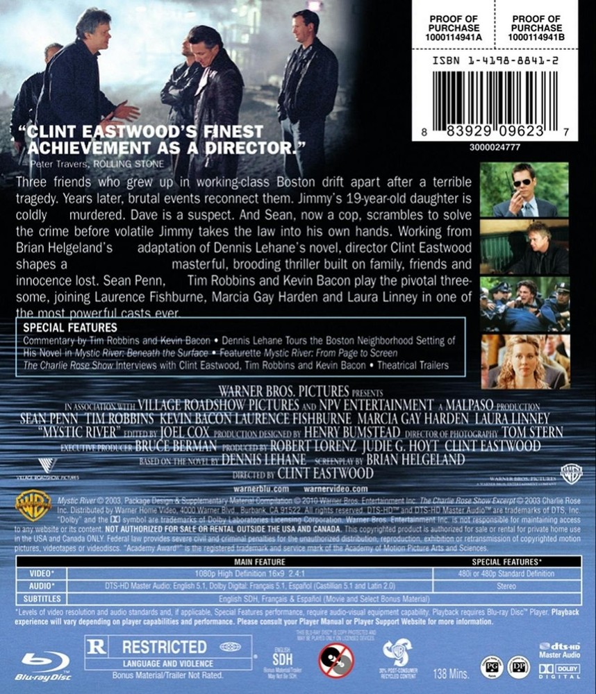Mystic River Blu-ray NEW