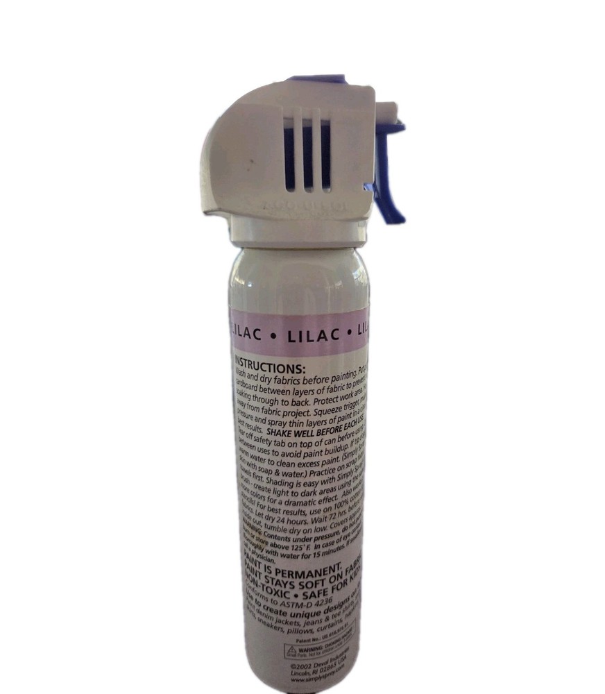 Simply Spray LILAC Soft Fabric Paint