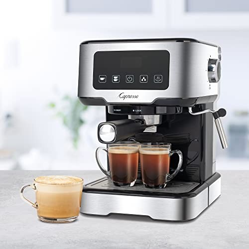 Café TS Touchscreen Espresso Machine, 50 ounces Silver