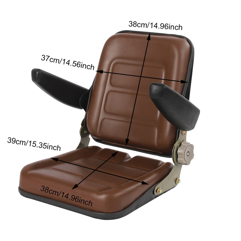 Universal Tractor Seat for Dumper Forklift Mower Digger With Adjustable Backrest