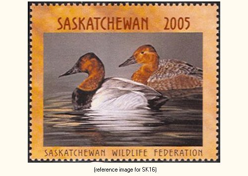 D2K Canada(Saskatchewan) 2005 $6 Hab. (canvasback)