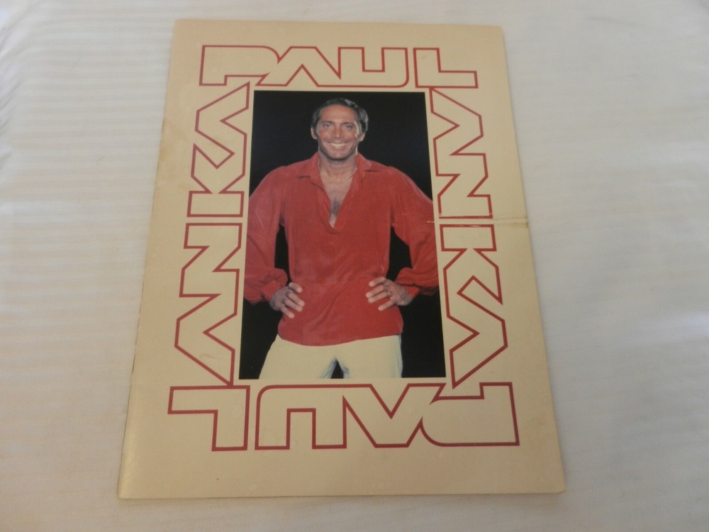 Paul Anka Vintage 1980's Tour Program Book