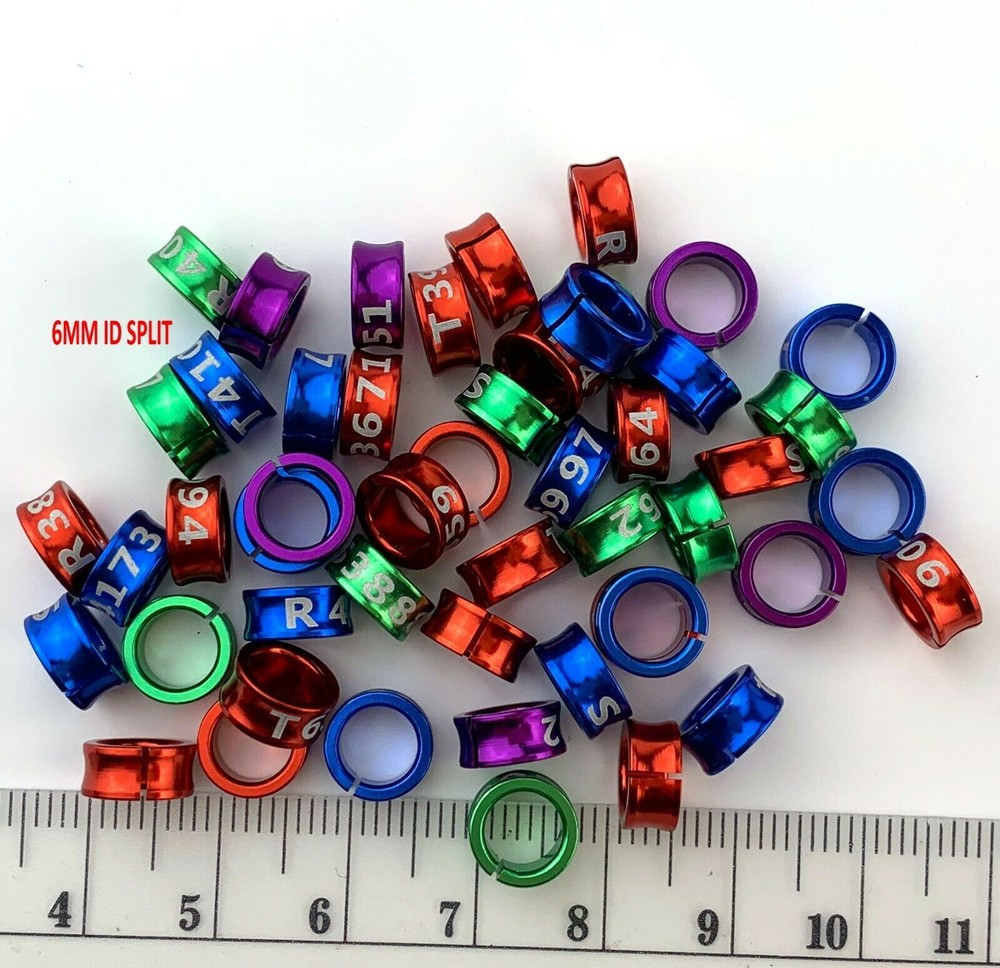 Split Aluminium Bird Leg Bands Split Aluminium Bands 50PCS