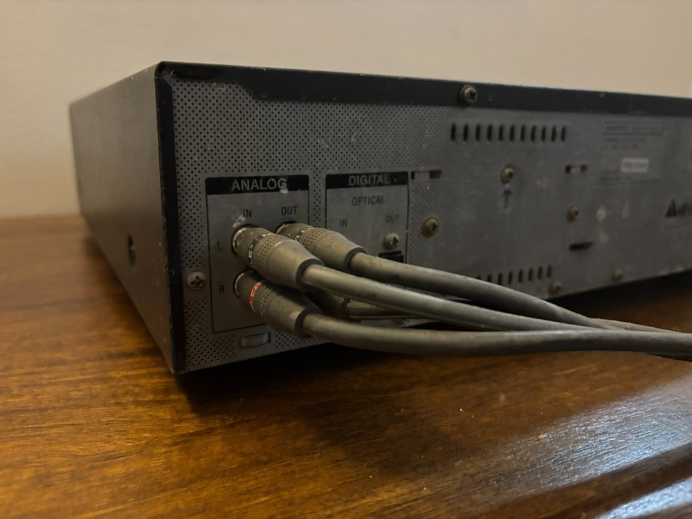 Rare Sony RCD-W10 Compact disc player Recorder Duplicator -Left reader defective