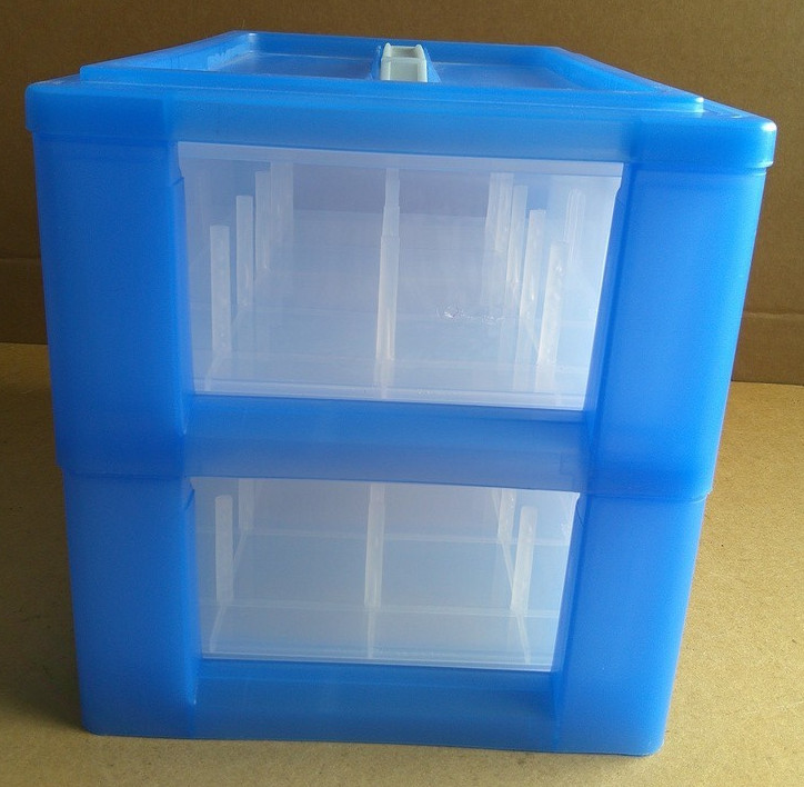 DOLEDO 30-Spool Thread Two-Drawer Carrier Storage Box With Carry Handle
