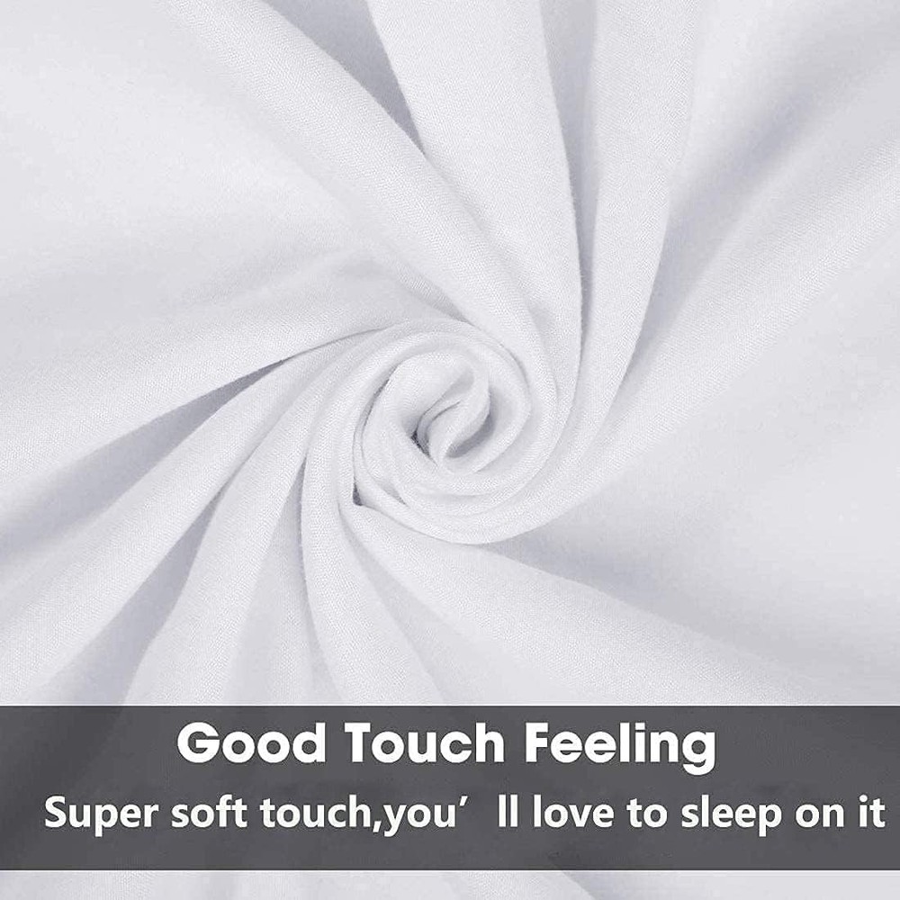 Queen Size Microfiber Pillowcases Bulk White