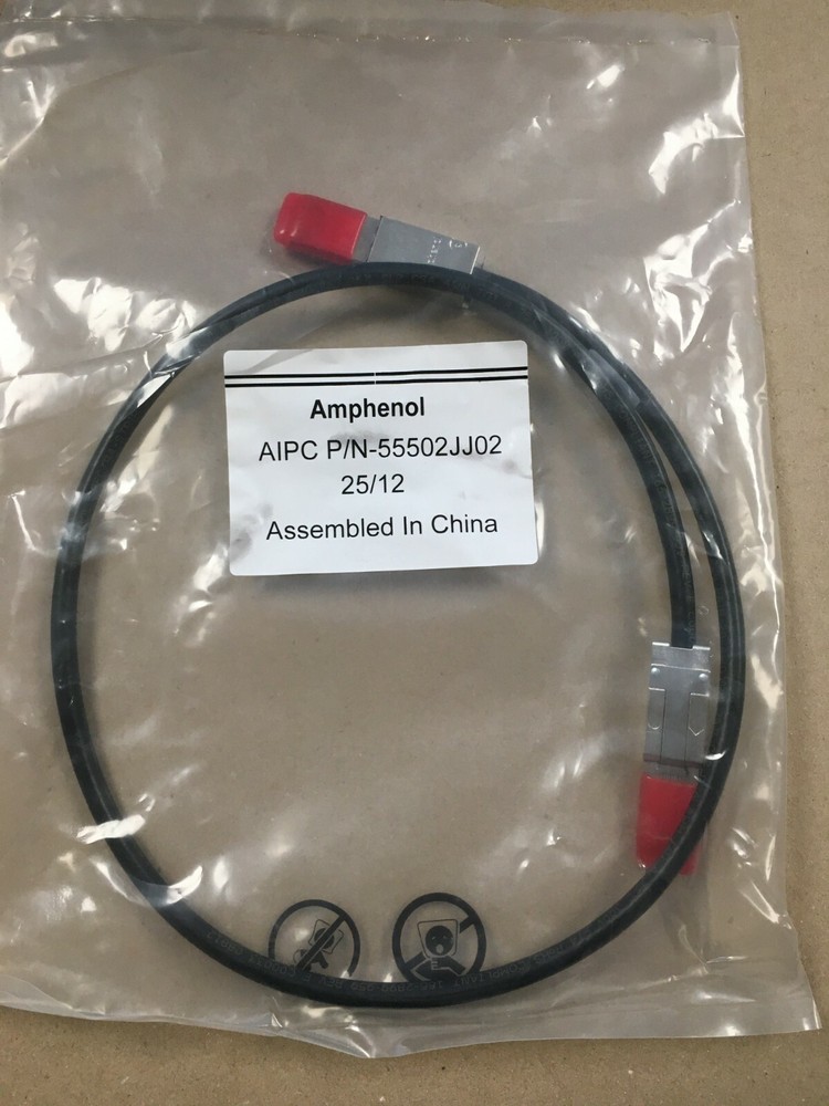 New Amphenol AIPC 55502JJ02  25/12 External SAS 3ft Data Cable