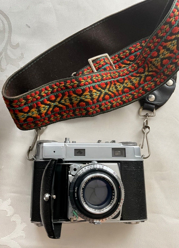 Vtg Kodak Retina IIIc Rangefinder 35mm Black Camera +strap+Case Germany Work